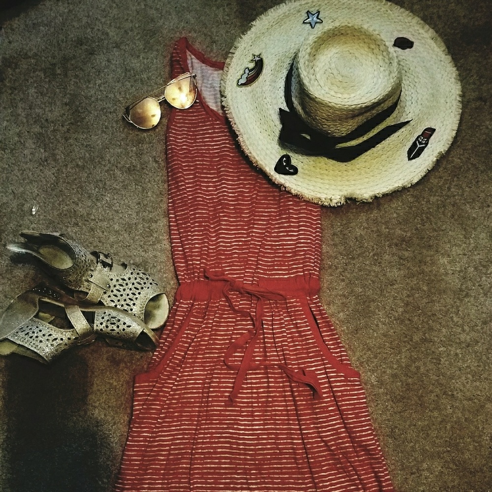 Orange summer dress